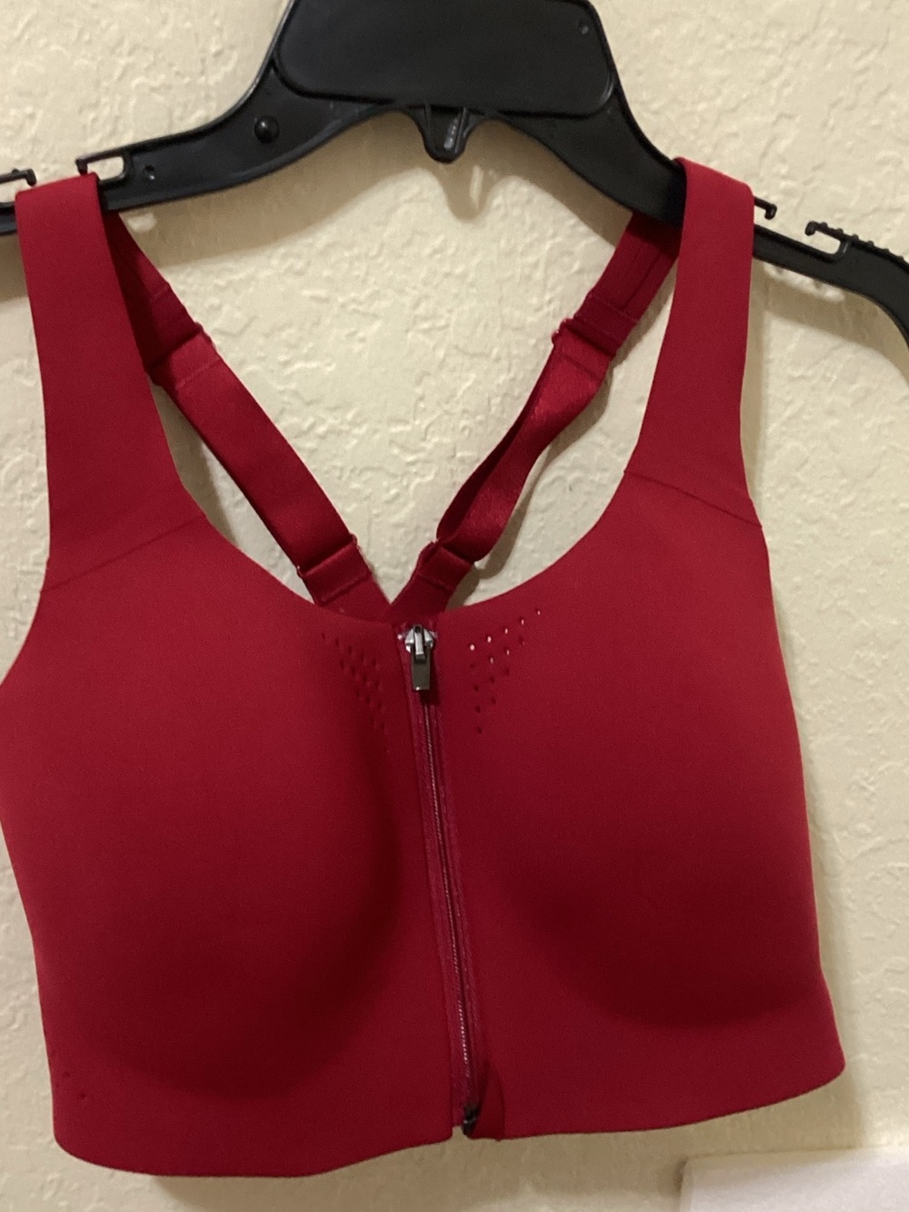 Victoria's Secret Front-Zip High Impact Sports Bra - Crimson